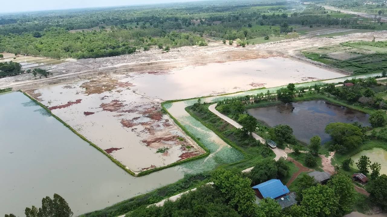 รายงานการดำเนินงานขุดลอกหนองวังโรง