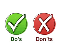 แนวปฏิบัติ Dos & Don'ts