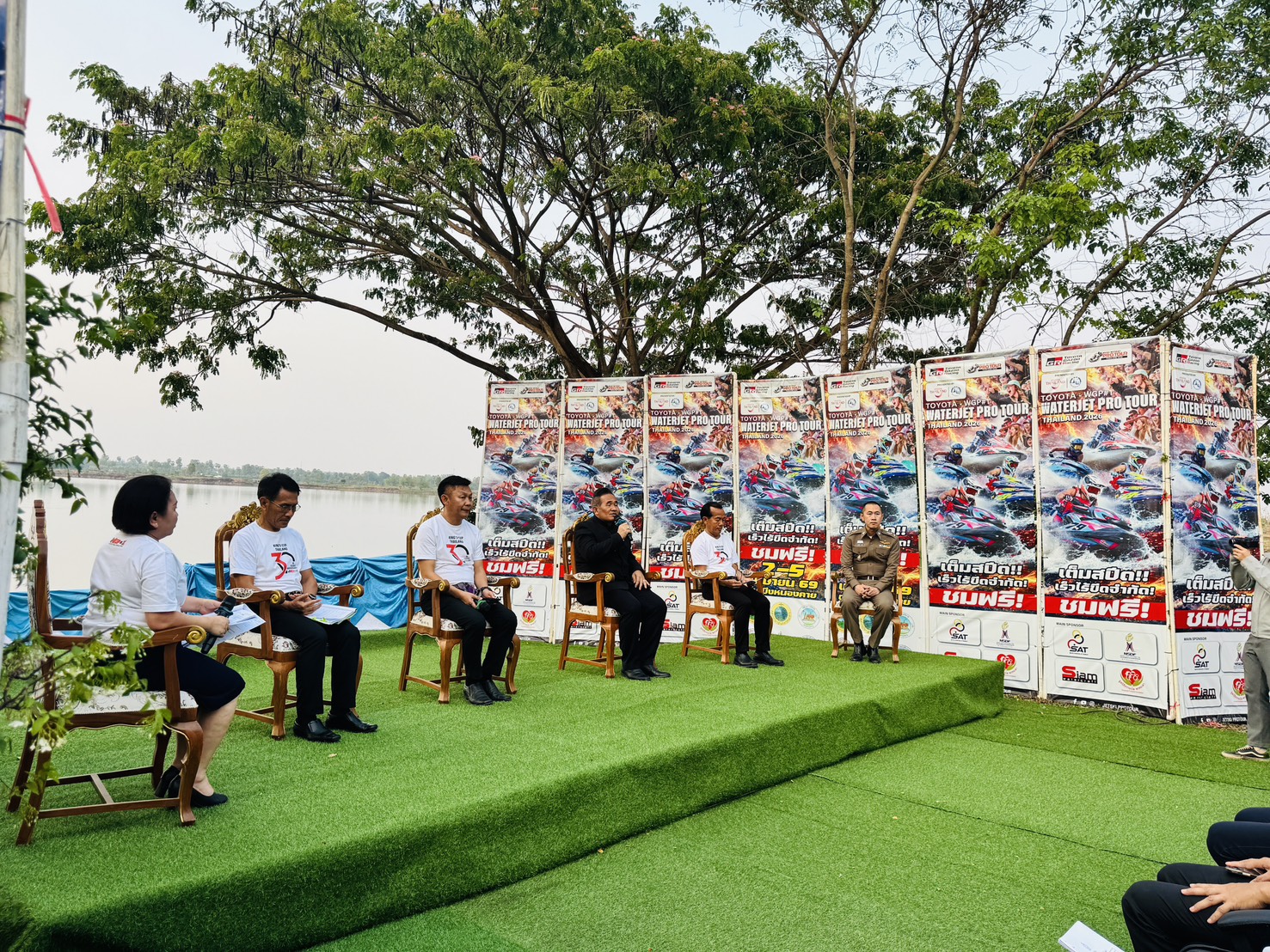 แถลงข่าวการแข่งขันเจ็ตสกีชิงแชมป์ประเทศไทย สนามที่ 1 สมาคมกีฬาเจ๊ตสกีแห่งประเทศไทย โดยจัดการแข่งขันที่บึงหนองคาย เทศบาลตำบลวัดธาตุ อ.เมืองหนองคาย จ.หนองคาย ในระหว่างวันที่ 2 - 5 เมษายน 2569